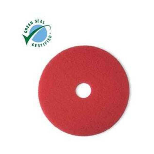 3M 5100 13 BUFFER FLR PAD RED. 5/CA