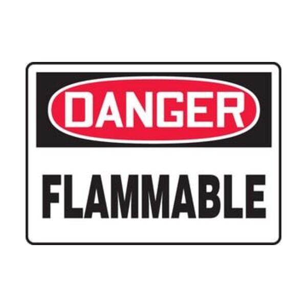 ACCUFORM 10X14 ADHE SIGN DNGR FLAMMABLE