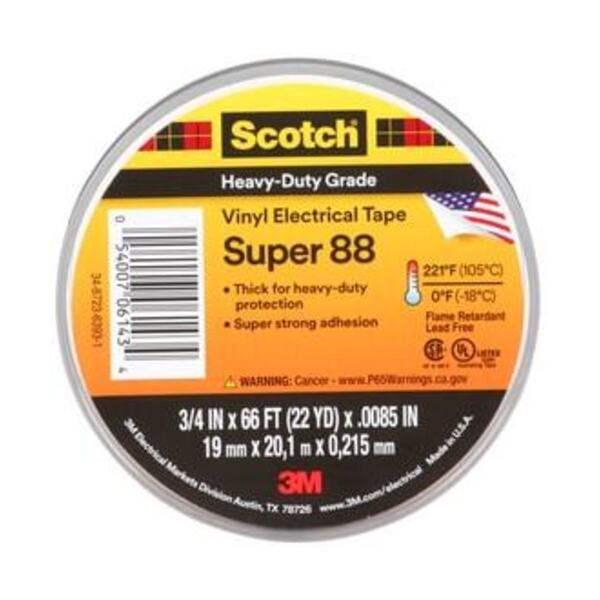 3M SUPER 3/4X66F PREM VINYL ELEC TAPE