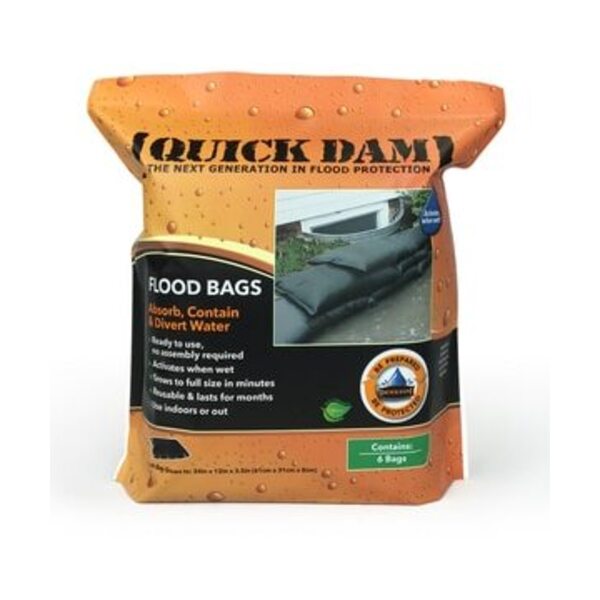 ABSORBENT SPECIALTY PRODUCTS 12X24 QUICK DAM FLD BAGS 6/PK