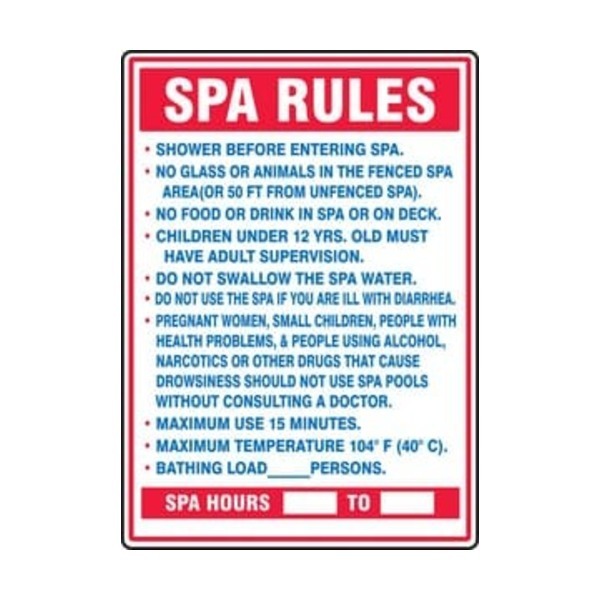 ACCUFORM 28X20 PLAS SAFE SIGN SPA RULES